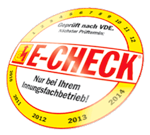 E-CHECK geprüft nach VDE